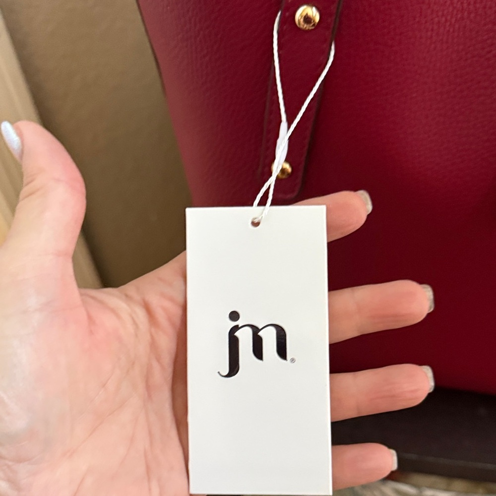 Elegant Red Tote Bag by - Picture 2 of 7